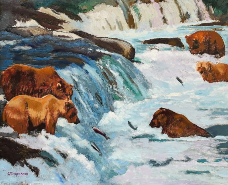 Artwork Salmon by Alice Ingraham